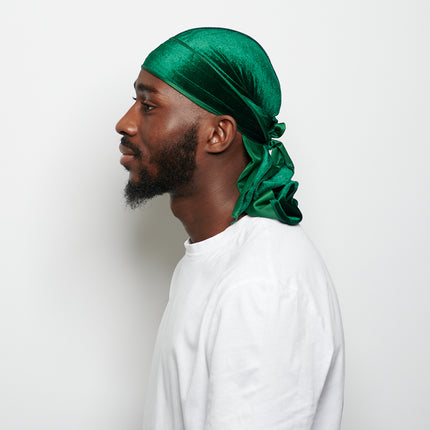 Durag en Velours Vert