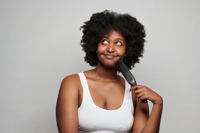 Detangling hair brush