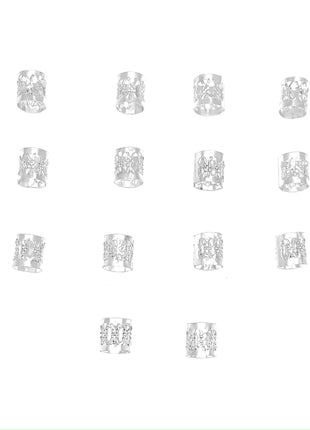 20 Silver Jewelry for Braids/Dreadlocks