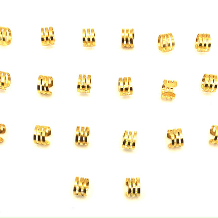 20 joias de ouro para tranças/dreadlocks