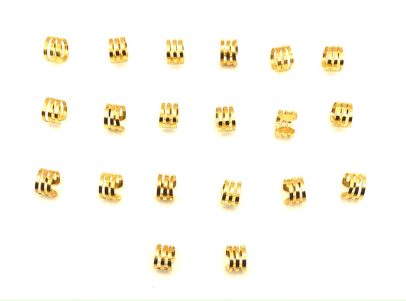 20 joias de ouro para tranças/dreadlocks