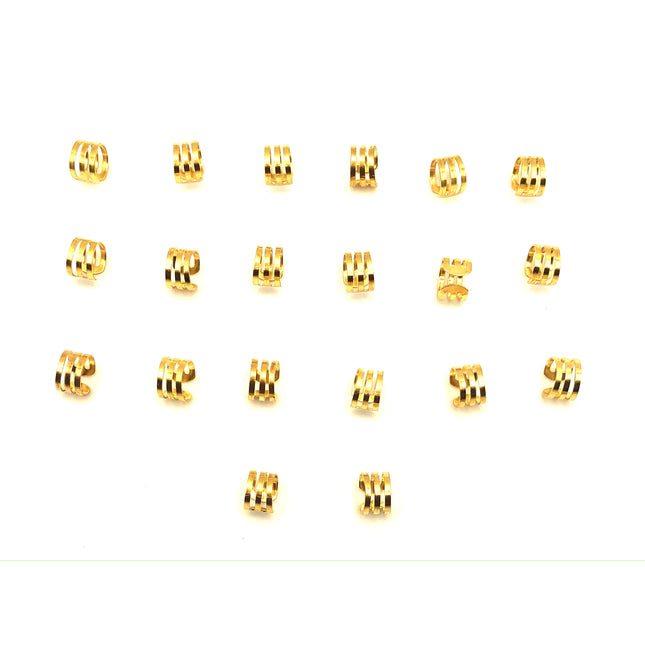 20 joias de ouro para tranças/dreadlocks