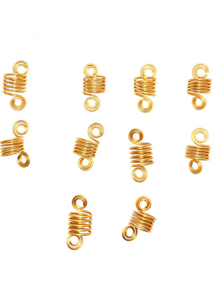 10 joias “bobinas” para tranças/dreadlocks