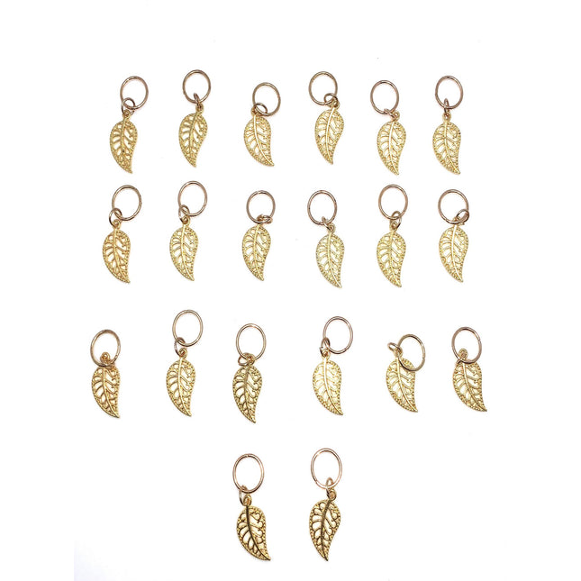 20 Jóias “Folhas” para Tranças/Dreadlocks