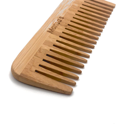 Pente de Dentes Largos de Madeira