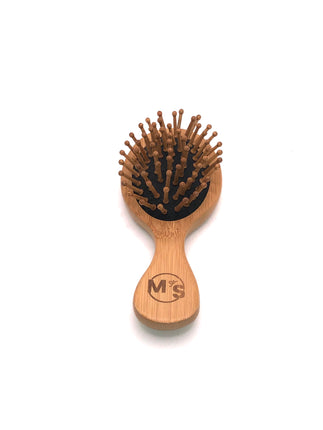 Petite Brosse à Cheveux Ovale en Bois bambou antistatique