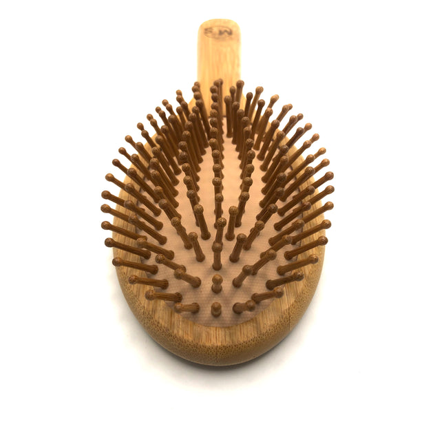 Brosse à cheveux en bois bambou antistatique