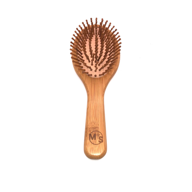 Brosse à cheveux en bois bambou antistatique