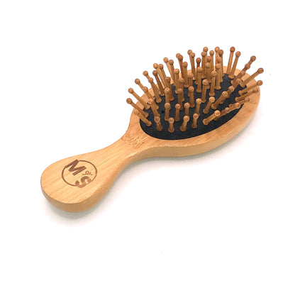 Petite Brosse à Cheveux Ovale en Bois bambou antistatique
