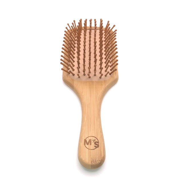 Brosse à cheveux en bois bambou antistatique