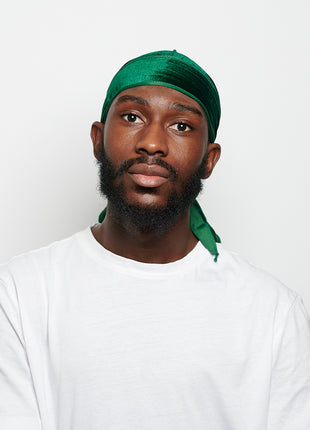Durag en Velours Vert