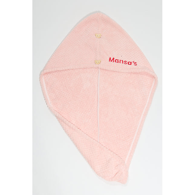 MANSA'S Serviette Turban Microfibre Rose