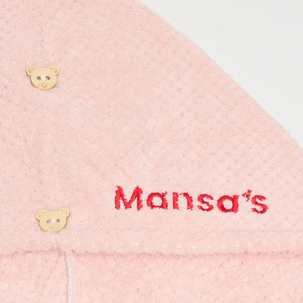 MANSA'S Serviette Turban Microfibre Rose