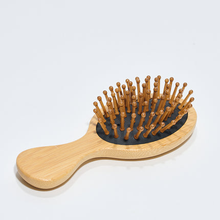 MANSA'S Mini Brosse à Cheveux Ovale en Bois WISHUWOOD
