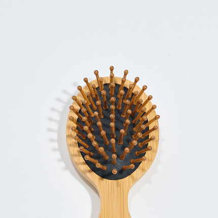 MANSA'S Mini Brosse à Cheveux Ovale en Bois WISHUWOOD