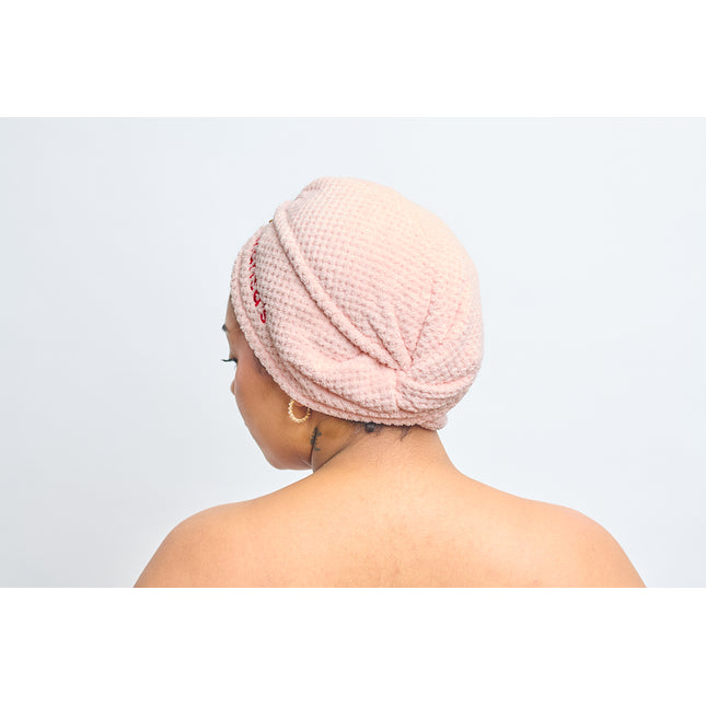 MANSA'S Serviette Turban Microfibre Rose