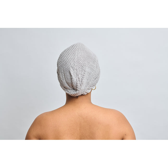 MANSA'S Serviette Turban Microfibre Gris