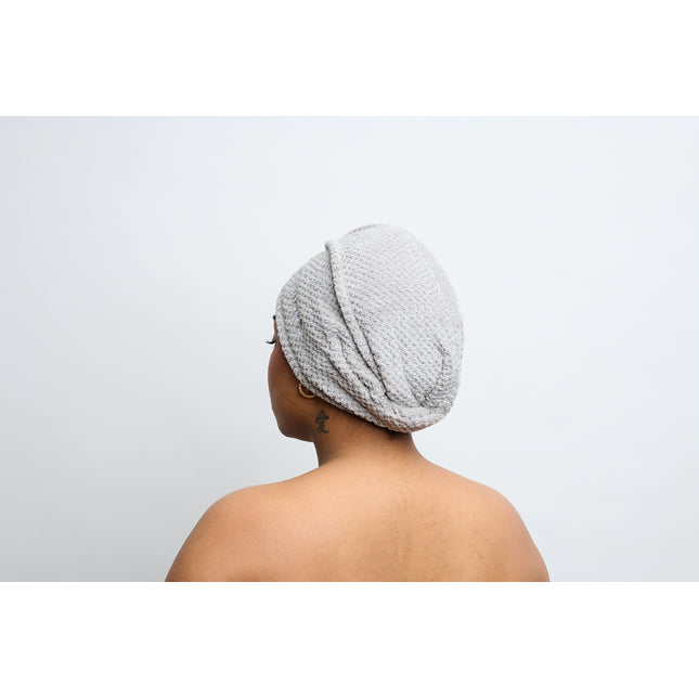 MANSA'S Serviette Turban Microfibre Gris