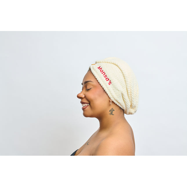 MANSA'S Serviette Turban Microfibre Beige