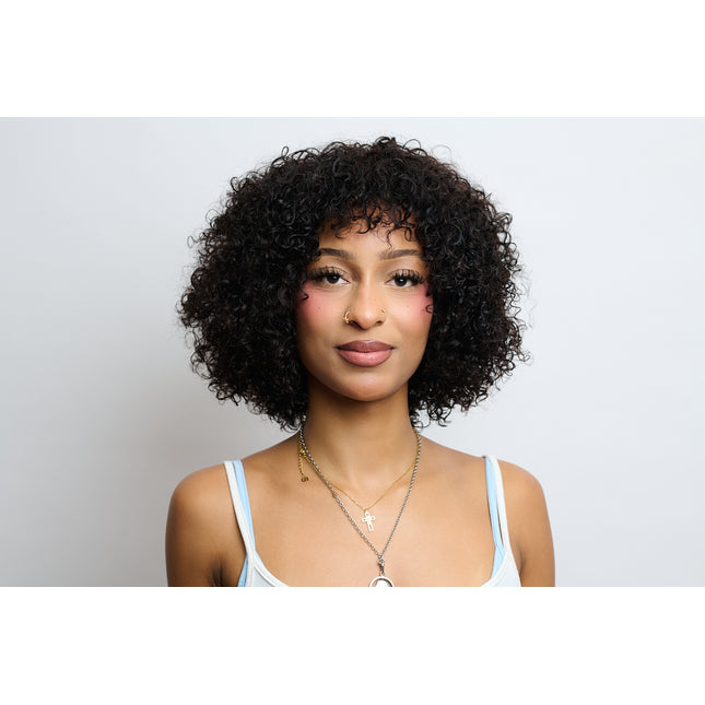 Mansa's KEZIA WIG - 14" Afro Curly Hair Wig 13*4 - Laceless