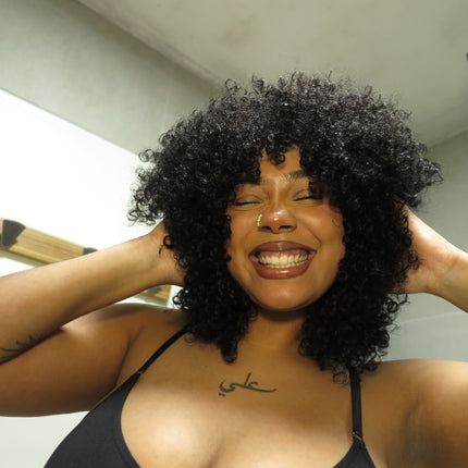 Mansa's BELLA WIG - 16" Afro Curly Hair Wig 13*4