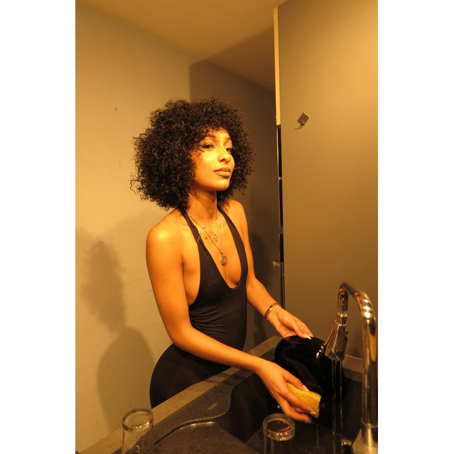 Mansa's KEZIA WIG - 14" Afro Curly Hair Wig 13*4 - Laceless