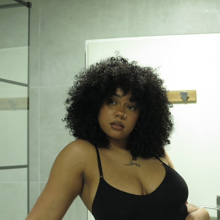 Mansa's BELLA WIG - 16" Afro Curly Hair Wig 13*4