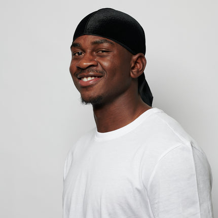 Durag en Velours Noir