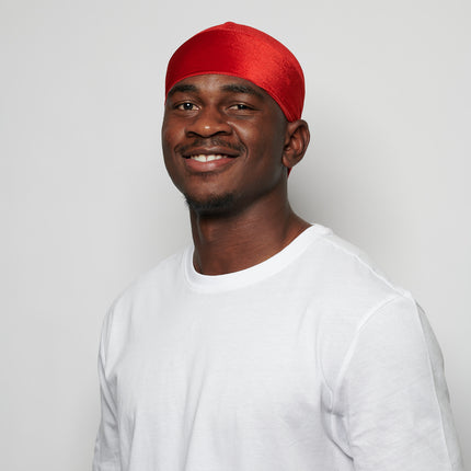 Durag en Velours Rouge