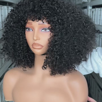 Perruque Afro Curly Cheveux 100% Naturel 