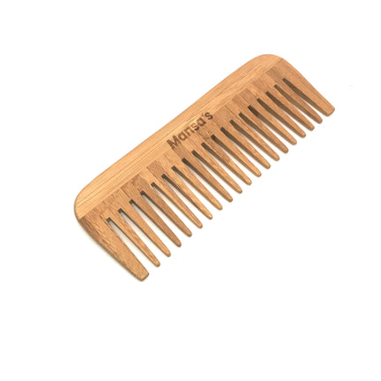Peigne à Dents Larges en Bois bambou antistatique 