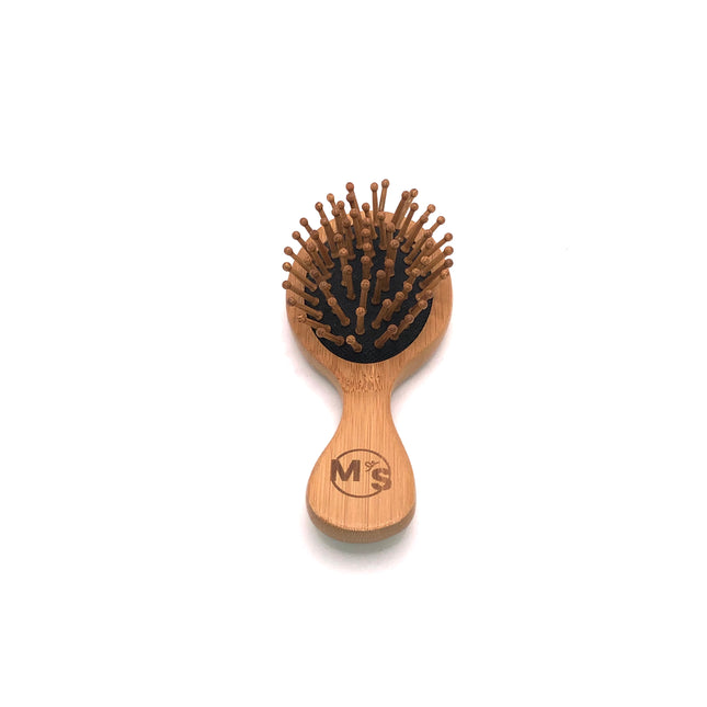 Petite Brosse à Cheveux Ovale en Bois bambou antistatique 