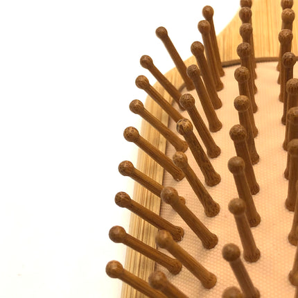 Brosse à cheveux en bois bambou antistatique 