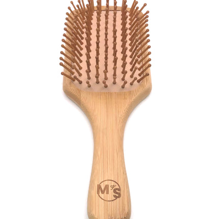 Brosse à cheveux en bois bambou antistatique 