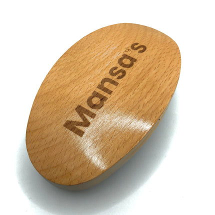 Curved wooden brush for 360 Waves
